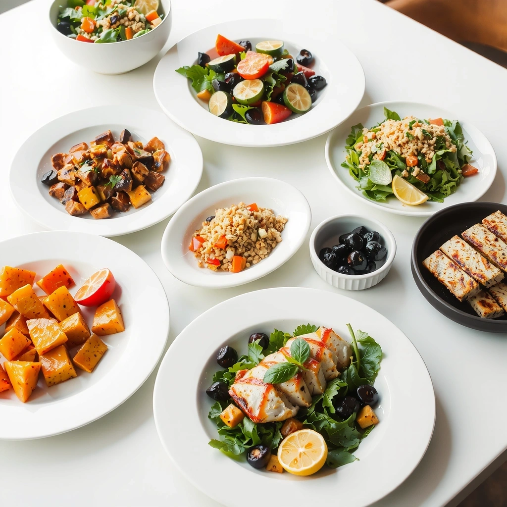 plats healthy et équilibrés