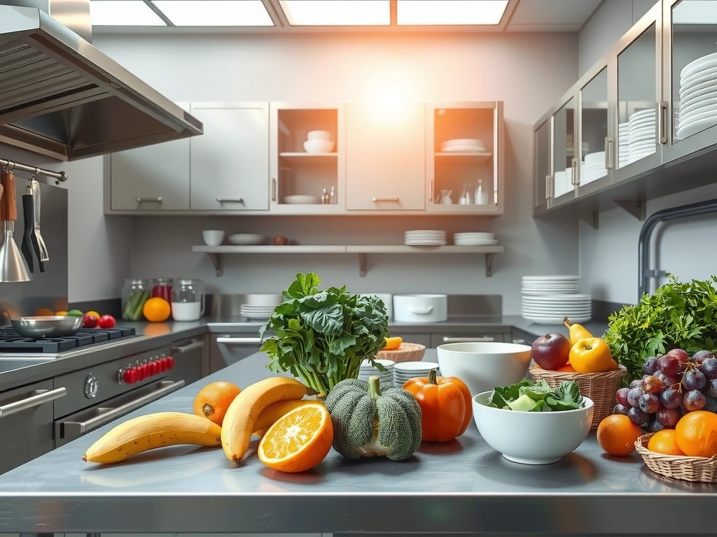 La cuisine moderne et élégante de LaTableSaine avec des ingrédients frais